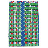 Americana Flowers - Medium Gift Bag Cadeauzakje (Voorkant)