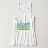 Americana Flowy Tanktop (Design voorkant)