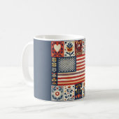 Americana Folk Art Beker Koffiemok (Voorkant links)