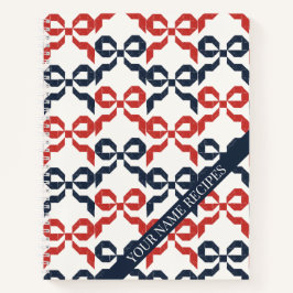 Americana Folk Art Bow Quilt Pattern Recipe Notitieboek