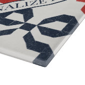 Americana Folk Art Bow Quilt Pattern Recipe Snijplank (Hoek)