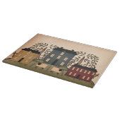 Americana Folk Art Houses Snijplank (Hoek)
