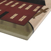 Americana Folk Art Houses Snijplank (Hoek)