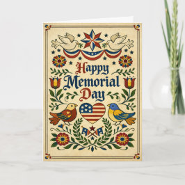 Americana Folk Art Memorial Day  Kaart