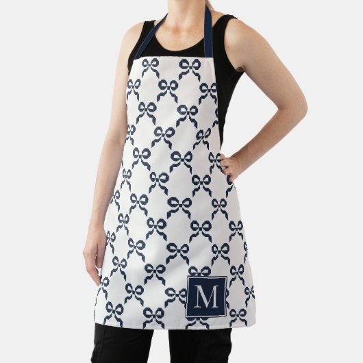 Americana Folk Art Navy Bow Quilt Pattern Schort (Insitu)