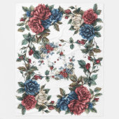 Americana Garden Patriotrozen Fleece Deken (Voorkant)