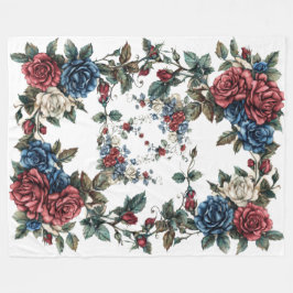 Americana Garden Patriotrozen Fleece Deken