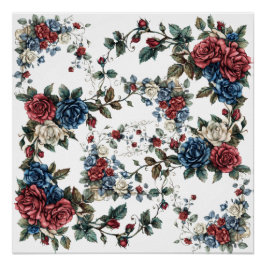 Americana Garden Patriotrozen Perfect Poster