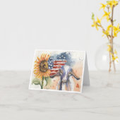 Americana Geit door Sherry Kaart (Gele Bloem)