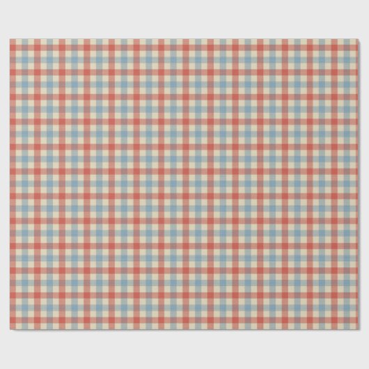 Americana Gingham Cadeaupapier (Vlak)