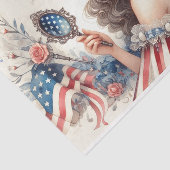  Americana Girl Tissue Decopauge Paper Tissuepapier (Detail)