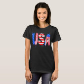 AMERICANA GLITCH T-SHIRT (Voorkant volledig)