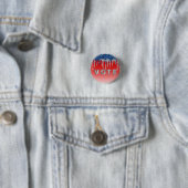 Americana Glitter Drip Stemming Ronde Button 3,2 Cm (In situ)