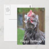 Americana Haan Happy Birthday Briefkaart (Voorkant / Achterkant)