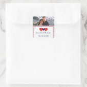 americana harten bruiloft gunst Sticker (Tas)