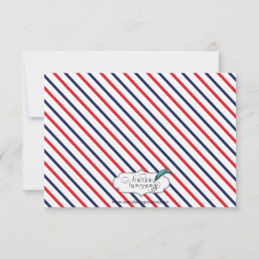 Americana harten bruiloft reactie Kaart (Achterkant)