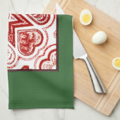 'Americana Hearts' Kitchen Towel Theedoek (Quarter Fold)