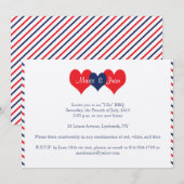 Americana Hearts Wedding Marie Juan Kaart (Voorkant / Achterkant)