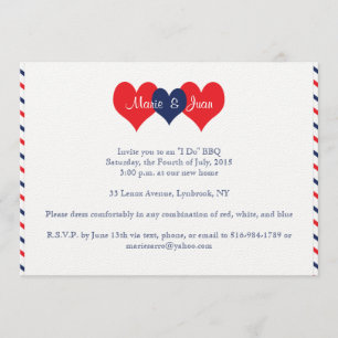 Americana Hearts Wedding Marie Juan Kaart