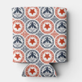 Americana Heritage Eagle Damast Monogram Blikjeskoeler (Achterkant)