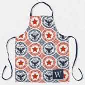 Americana Heritage Eagle Embleem Monogram Schort (Voorkant)