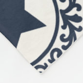 Americana Heritage Eagle Medaillon (Marine Crème) Fleece Deken (Hoek)