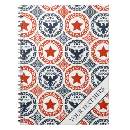 Americana Heritage Eagle Medaillon -Marine Rood Cr Notitieboek