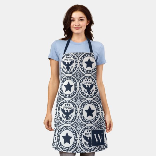 Americana Heritage Eagle Medaillon Monogram Schort (Gedragen)