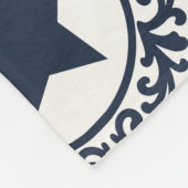 Americana Heritage Eagle Medallion (Navy Cream) Fleece Deken (Hoek)