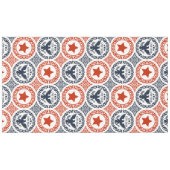 Americana Heritage Eagle Medallion -Navy Red Cream Tafelkleed (Voorkant (Horizontaal))