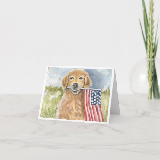 Americana Hond door Sherry Kaart (Voorkant)