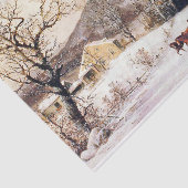 Americana Horse Sleigh Snowy Winter Tissue Paper Tissuepapier (Detail)