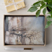 Americana Horse Sleigh Snowy Winter Tissue Paper Tissuepapier (Geschenk)