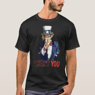 Americana Ik wil je oom Sam Fun T-shirt