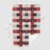 Americana Lattice Golf Handdoek (Insitu)