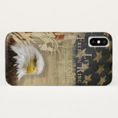 Americana Let Freedom Ring Bald Eagle Flag Case-Mate iPhone Case (Achterkant (horizontaal))