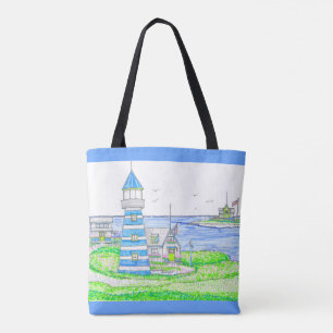 Americana Lighthouse Canvas tas