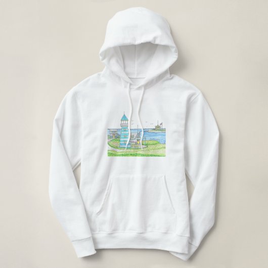 Americana Lighthouse Hoodie Sweatshirt (Design voorkant)