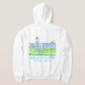 Americana Lighthouse Zipped Hoodie (Laag Achter)