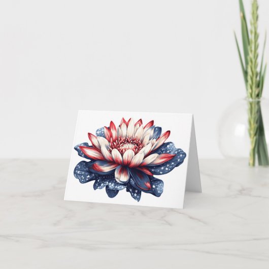 Americana Lotus Blank Notitiekaartje (Voorkant)
