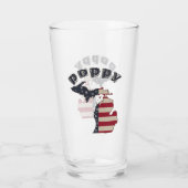 Americana Michigan Poppy Personalize Glas (Achterkant)