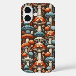 Americana Mushrooms iPhone 16 Hoesje