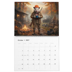 Americana Opossumkalender Rustieke Patriottische Kalender