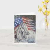 Americana-paard van Sherry Kaart (Gele Bloem)