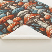 Americana Paddenstoelen Sherpa Deken (3/4)