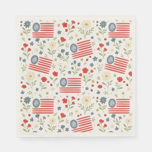 Americana Paper Napkin Servet (Voorkant)