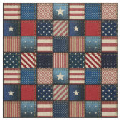 Americana Patchwork Afbeelding Fabric Stof (Swatch)