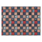Americana Patchwork Afbeelding Tafelkleed (Voorkant (Horizontaal))