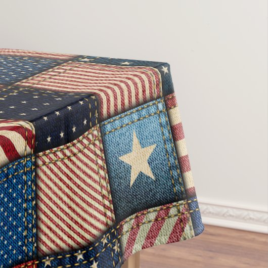 Americana Patchwork Afbeelding Tafelkleed (Voorbeeld)