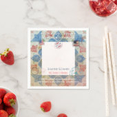 Americana Patchwork Herinneringsframe Feestdecorat Servet (Insitu)